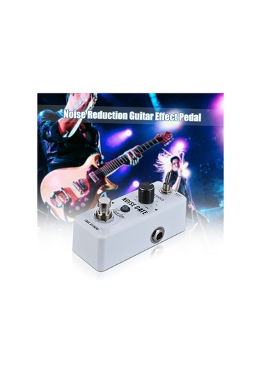 Rowin Gürültü Kapısı Gürültü Azaltma Gitar Efekt Pedalı Beyaz