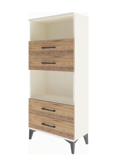 Arges Dolap 2 Raflı 4 Çekmeceli 60x30x134 Aytaşı-çam Aytaşı