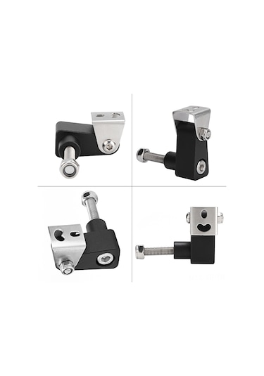 Xiyyadms Kymco Xciting 250/300/400, K-xct300, Nikita, Downtown350 Ve Gdınk Ak550 İçin Alüminyum Led Spot Lambası Tutucusu Çift Set - Dayanıklı, Kolay Kurulum