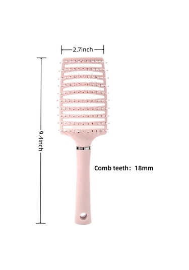 Pembe Profesyonel Kavisli Havalandırmalı Fırça, Hava Yastıklı Tarak, İçi Boş Tarak Masaj Tarakları, Kadınlar/erkekler İçin Hızlı Kuruyan Şekillendirici Masaj Saç Fırçası En Iyi Kalite Pembe