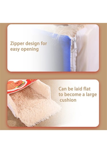 Geeroyoo Tamamen Kapatılmış Bisküvi Kutusu Kedi Yatağı Güvenli Japon Stil