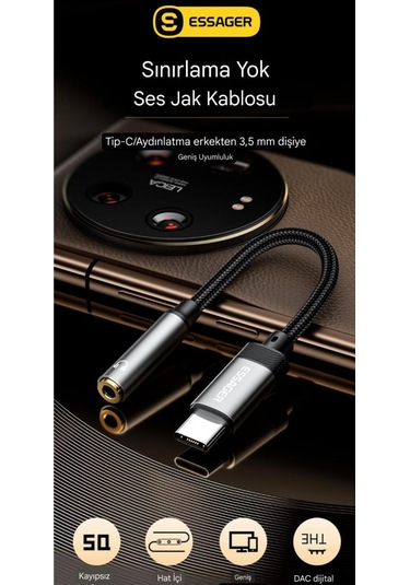 Essager Type-c To Lightning 60w Hızlı Adaptör Çevirici