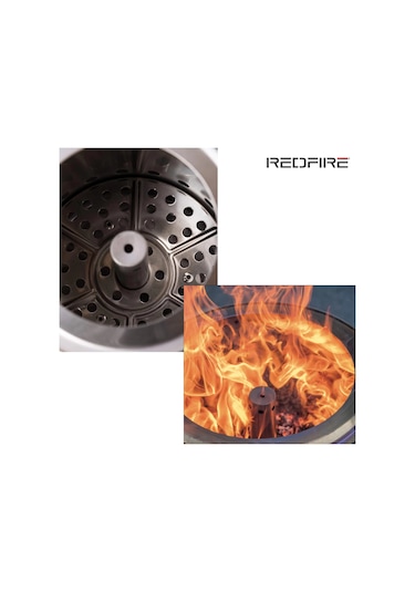 Redfire Volcano Dumansız Masaüstü Ateş Çukuru Green - Medium Portatif Şömine Balkon & Teras Sobası