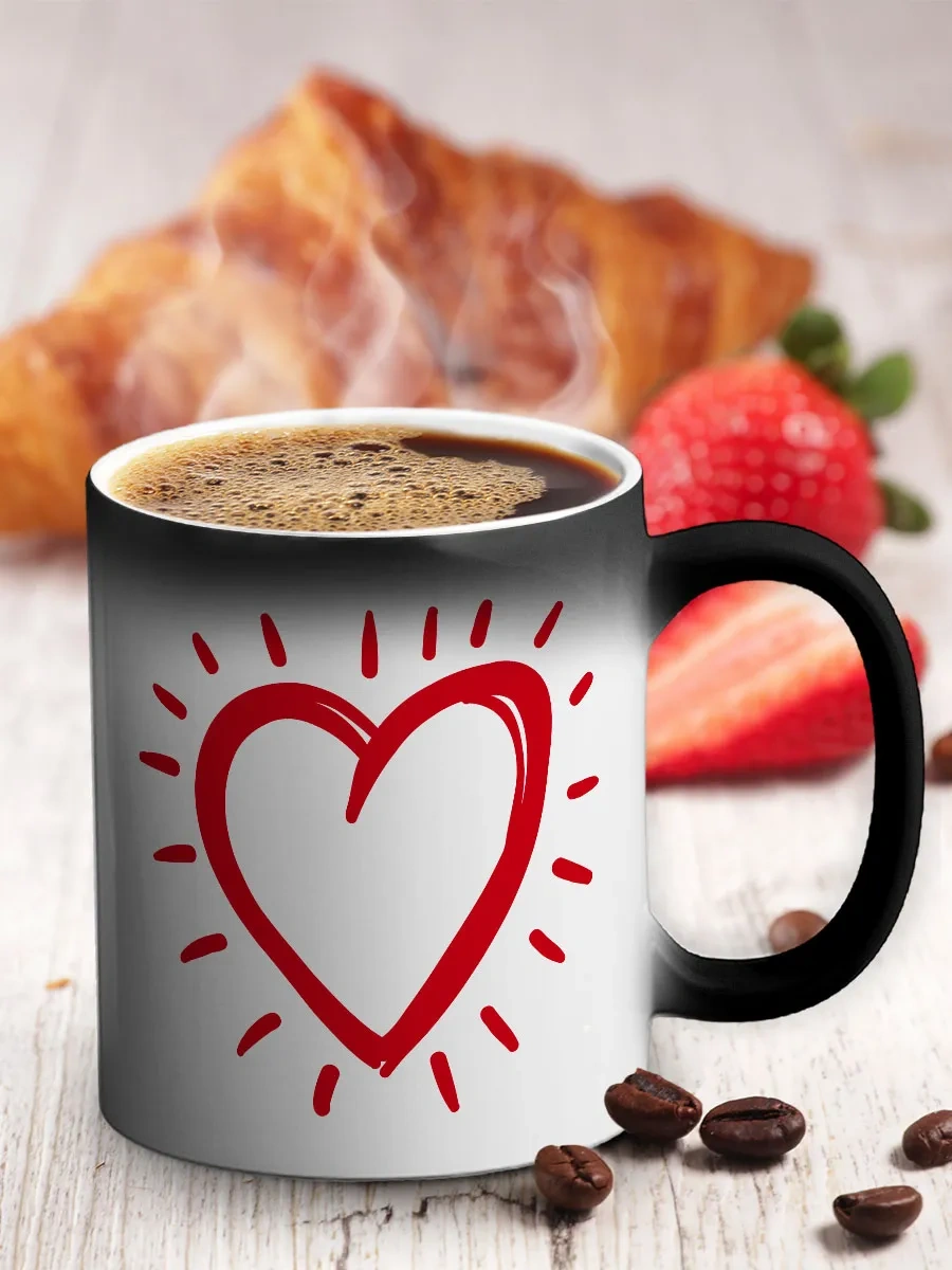 Priority. Anne Şaka Hameley Full Renk Değiştiren Kupa Hediye. 322250172 Siyah