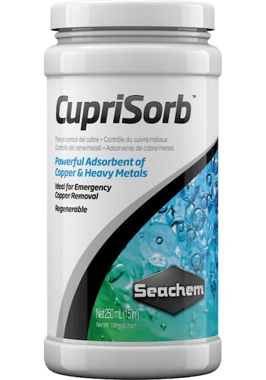 Seachem Cuprisorb 250 Ml Güçlü Bir Bakır Ve Ağır Metal Adsorban