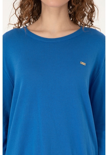 U.S. Polo Assn. U.s. Polo Assn. Kadın Kazak /triko 50313579-vr251 Koyu Mavi Melanj