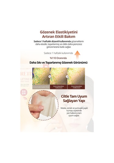 Retinol İçerikli Yaprak Maske Goodal Black Carrot Vita-a Retinol Lifting Gel Sheet Mask