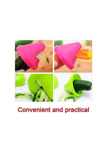 Spiralizer Sebze Dilimleyici, El Tipi Spiralizer Sebze Meyve Kabak Erişte Yapıcı Rende Dilimleyici Kesiciler, Mutfak Aleti Yeşil