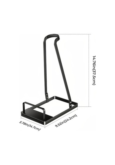 Fochsia High Gloss White 3-reinforced Version El Süpürgesi Standı Bağımsız Depolama Rafı Düzenleme Ünitesi