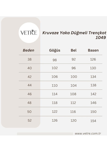 Vetre Kadın Bb Desenli Trençkot Lacivert