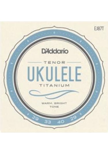 Daddario Ej87T Titanium Tenor Ukulele Tel Seti