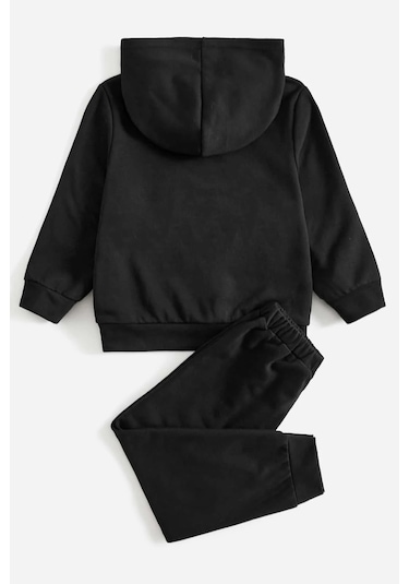 Çocuk Nice Baskılı Eşofman Takımı Siyah