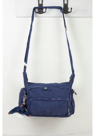 Krinkıl / Klinkır Su Geçirmez Kumaş Çok Gözlü Çapraz Kol Ve Omuz Postacı Çantası 116g Lacivert