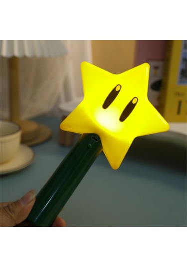 Gajeena Led El Tutan Yıldız Işıklı Sahne Gösteri Requisiti, Dekoratif Gece Lambası Usb Şarj Kablosu Dahil Sarı