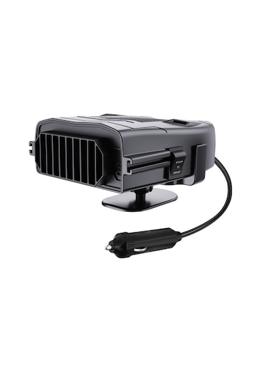 Araba 12v Isıtıcı Buz Çözme Kar Buğu Çözücü, Renk: Siyah Isıtıcı