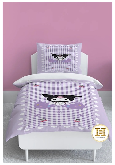 Dijital Baskı Kuromi Desen Nevresim