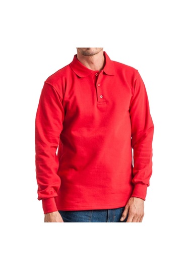 Relaxia Polo Yaka Gri Sweatshirt