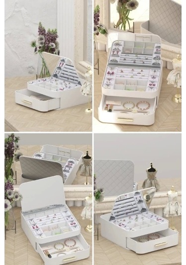 Aynalı Takı Organizeri Renkli