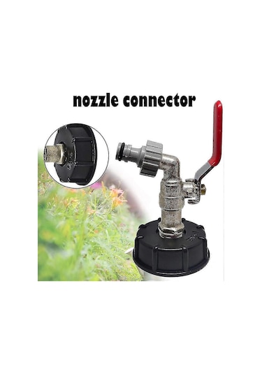 Tank Musluğu 1000l S60x6 Ibc Musluk Bağlantısı 1/2" Hortum Bağlantısı, Tahliye Tankı