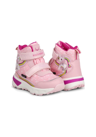 Buckhead Unicornie Buck3033-bh009 Işıklı Su Geçirmez Çocuk Botu - Pembe Pembe