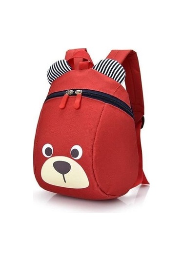 Çizgi Film Çocuk Okul Çantası Anaokulu Erkek Ve Kızlar 1-5 Yaşında Bebek Okul Çantası Omuz Anti-kayıp Sırt Çantası Qtzjub Kırmızı