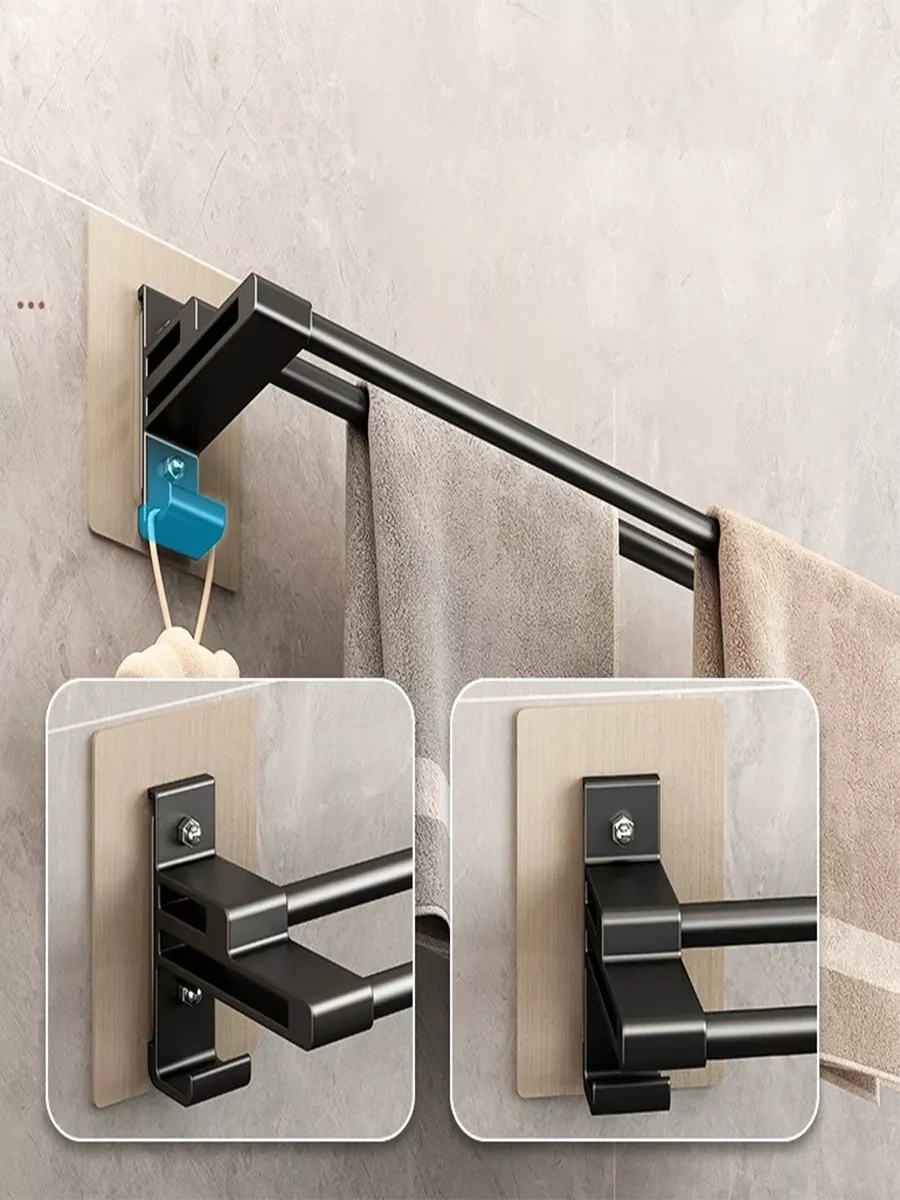 Vesalka Dla Polotenec Delme Gerektirmeyen Kendinden Yapışkanlı Havlu Askısı 50 Cm 177571454 Siyah