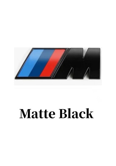 Bmw Abs M Logo Gövde Yan Rozet Gövde Arka Bagaj Dekore Çıkartma Araba Matte Black 9x3cm 1 Piece Set