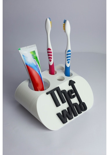 The Who - Dekoratif Diş Fırçalık Beyaz