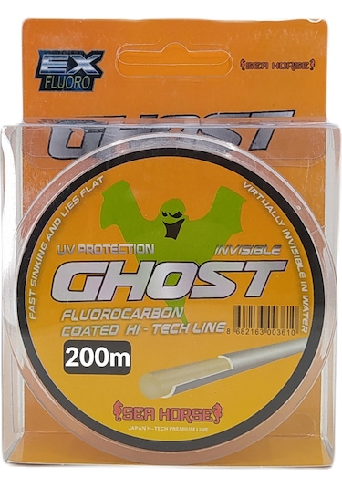 Sea Horse Ghost 200m Hayalet Misina Fluorocarbon Coated Şeffaf 0.50 MM