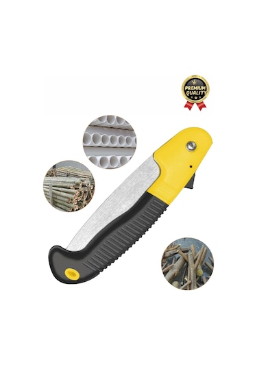 Dayanıklı Kaliteli Paslanmaz Çelik Döner Saplı Kamp Bahçe Katlanır Budama Testeresi Çakı Tipi 180 Mm