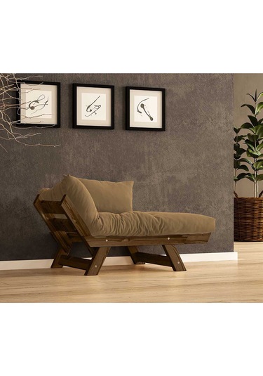 Woodesk Adalar Masif Ceviz-camel Renk Berjer Cpt8132-140