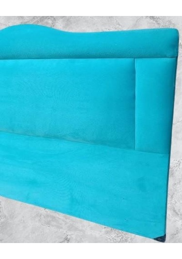 Dk 100'lık Tay Tüyü Kumaş Kabartma Model El Yapımı Tek Kişilik Başlık Turkuaz