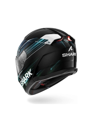 Shark Skwal İ3 Lıght-blur Siyah-kırmızı-mavi Kapalı Kask Ledli Model Parlak Siyah-mavi