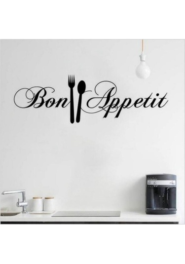 Mutfak Afiyet Olsun Duvar Sticker Dıy Bıçak Ve Çatal Çıkarılabilir Duvar Çıkartması Aile Ev Etiket Duvar A Diğer
