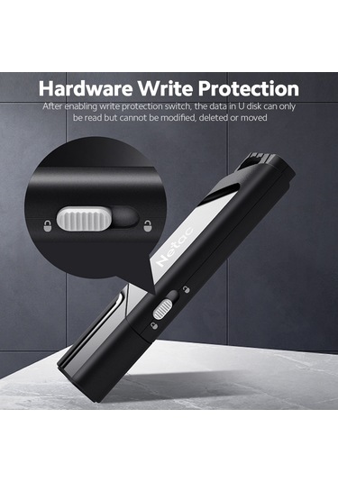 Springsun Netac U336 Usb 3.0 Bellek Diski 16gb - Siyah, Hızlı Okuma/yazma, Virüsten Koruma, Yanlış Silme Engeli