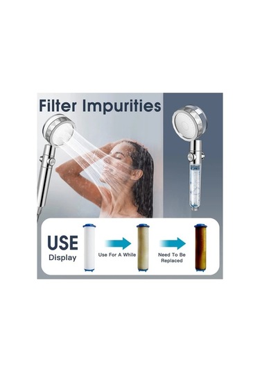 Maoyaya 360 Derece Dönen Turbo Fan Duş Başlığı Yüksek Basınçlı Çok Renkli Çok Renkli