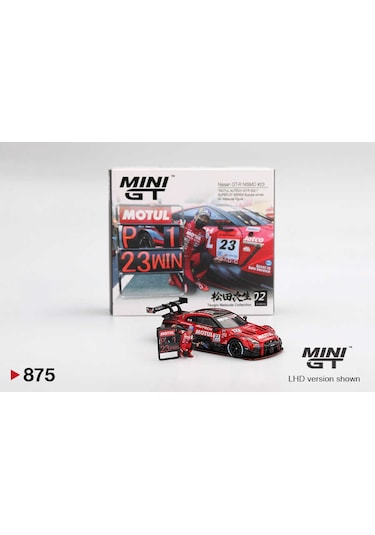 Mini Gt 1/64 875 Nissan Gt-r Nısmo 23 "motul Autech Gt-r 2021" Super Gt Serıes Suzuka Winner W/ Matsuda Figure Tsugio Matsuda Collection No.2