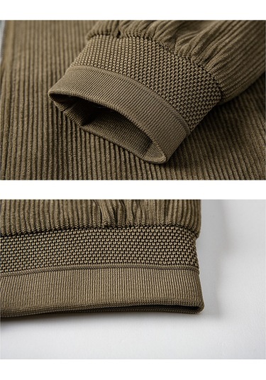 Yeni Kargo Bol Kadife Ceket Kahve