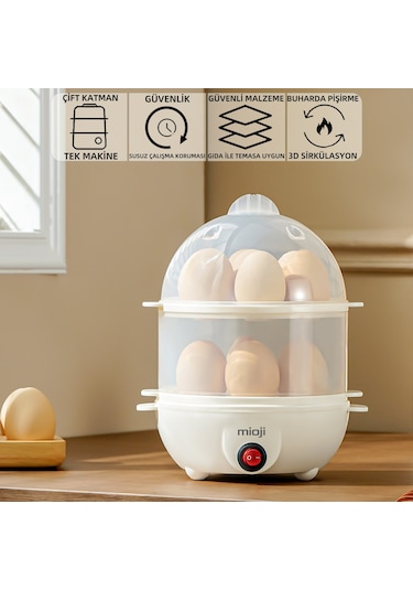 Mioji Mio EG8S 250 W Yumurta Ve Çok Amaçlı Buharlı Pişirici