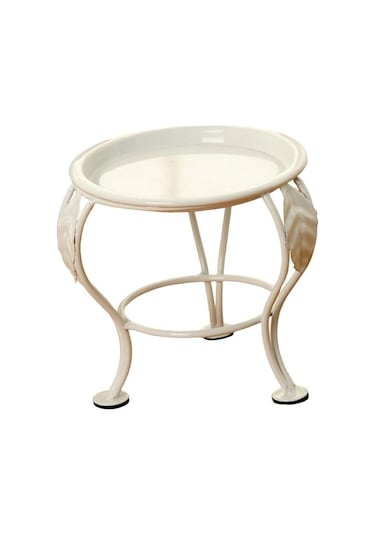 Saksı Standı Yuvarlak Destek Demir Sanat Succulents Açık Kapalı Bahçe Konteyner İçin Raf