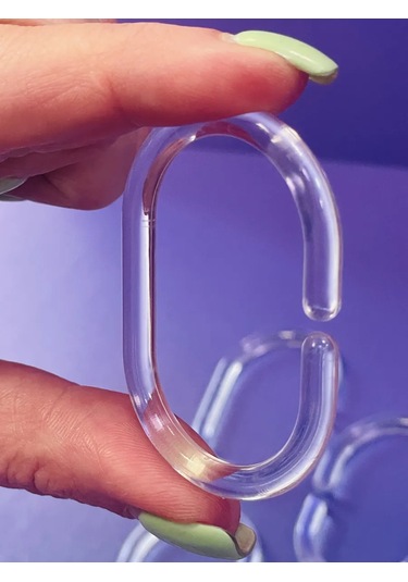 Lundo Perde Halkaları Oval 55/36 Mm 20 Adet 402335427 Beyaz