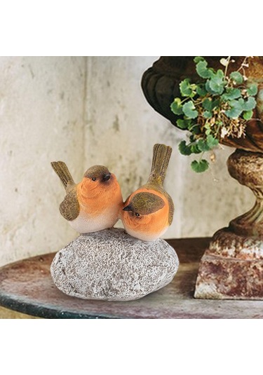 Suntek Kuş Heykeli Taş El Sanatları Reçine Heykel Dolap 95x9x12cm