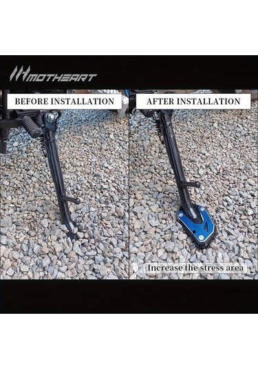 Xuweiwei Black Suzuki V-strom 1000/1050 800de 2014-2024 İçin Sağlam Alüminyum Motosiklet Yan Sehpa Pedi