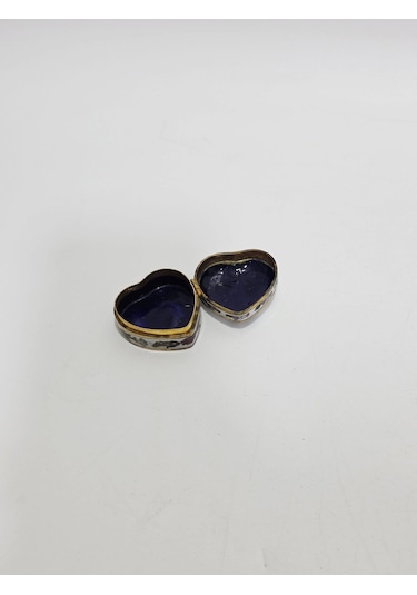 Antika Cloisonne Minyatür Kutu 4,6x4,6cm 084
