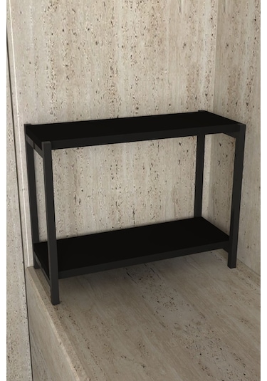 Aju Tezgah Üstü Raf Masaüstü Ayaklı Organizer Mutfak Banyo Düzenleyici Baharatlık Kitaplık Yüksek Raflık Siyah