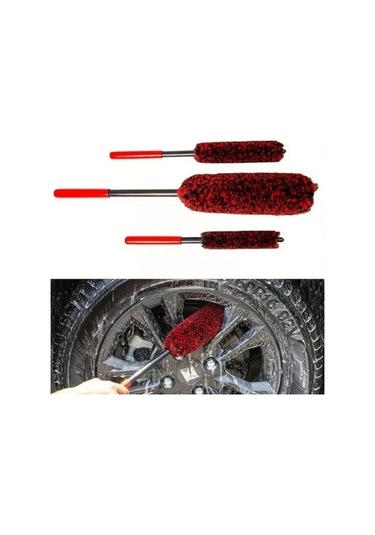 Fastbuy Turcoshop11 Esnek Jant Sihirbazı 26x4 5cm Kaliteli Oto Fırçası, Lastik Ve Jant Detay Temizliği