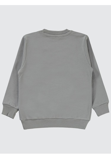 Ben10 Ben 10 Erkek Çocuk Uzun Kol Sweatshirt 2-5 Yaş Gri
