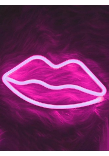 Riota Neon Lamba Los Duendes Pembe Işık 15x28 Cm 177380612 Pembe