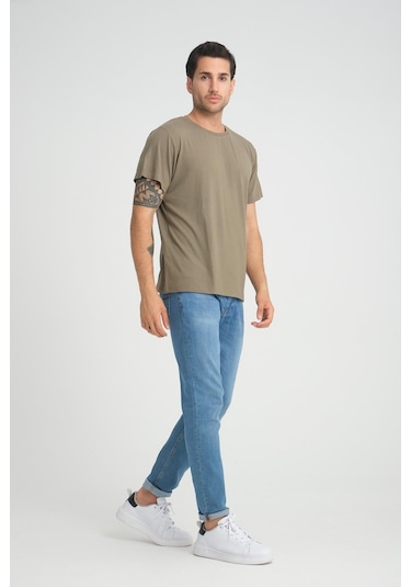 Alexander Gardi Alexandergardı Fitilli Bisiklet Yaka Regular Fit T-shirt E24-083 00 001