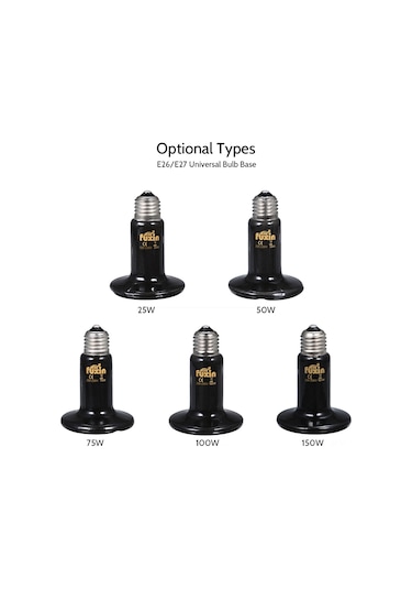 Kangvka Evcil Hayvan İçin 220-230v 150w Seramik Isıtıcı, E27 Evrensel Tabanlı Kuluçka Lambası, Taşınabilir Isı Kaynağı